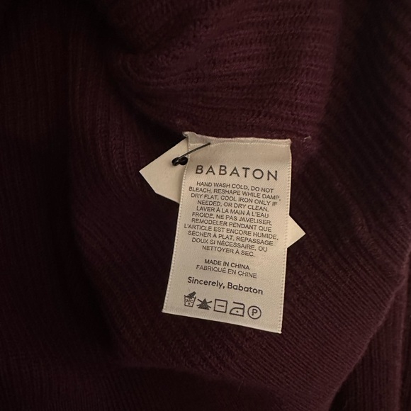 Babaton Maroon Sweater L - Picture 2 of 5